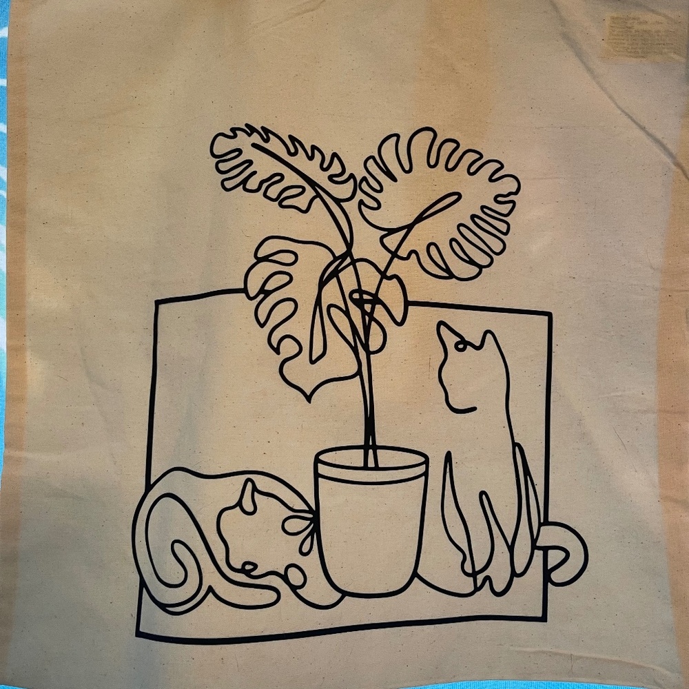 Cat Plant Tote